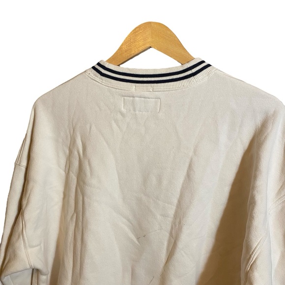 Abercrombie & Fitch Sweatshirt Soft Fleece White Oversized Size S - Picture 6 of 16